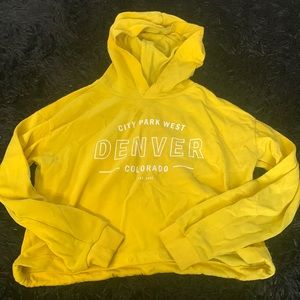 Mustard Yellow kind of cropped loose shirt